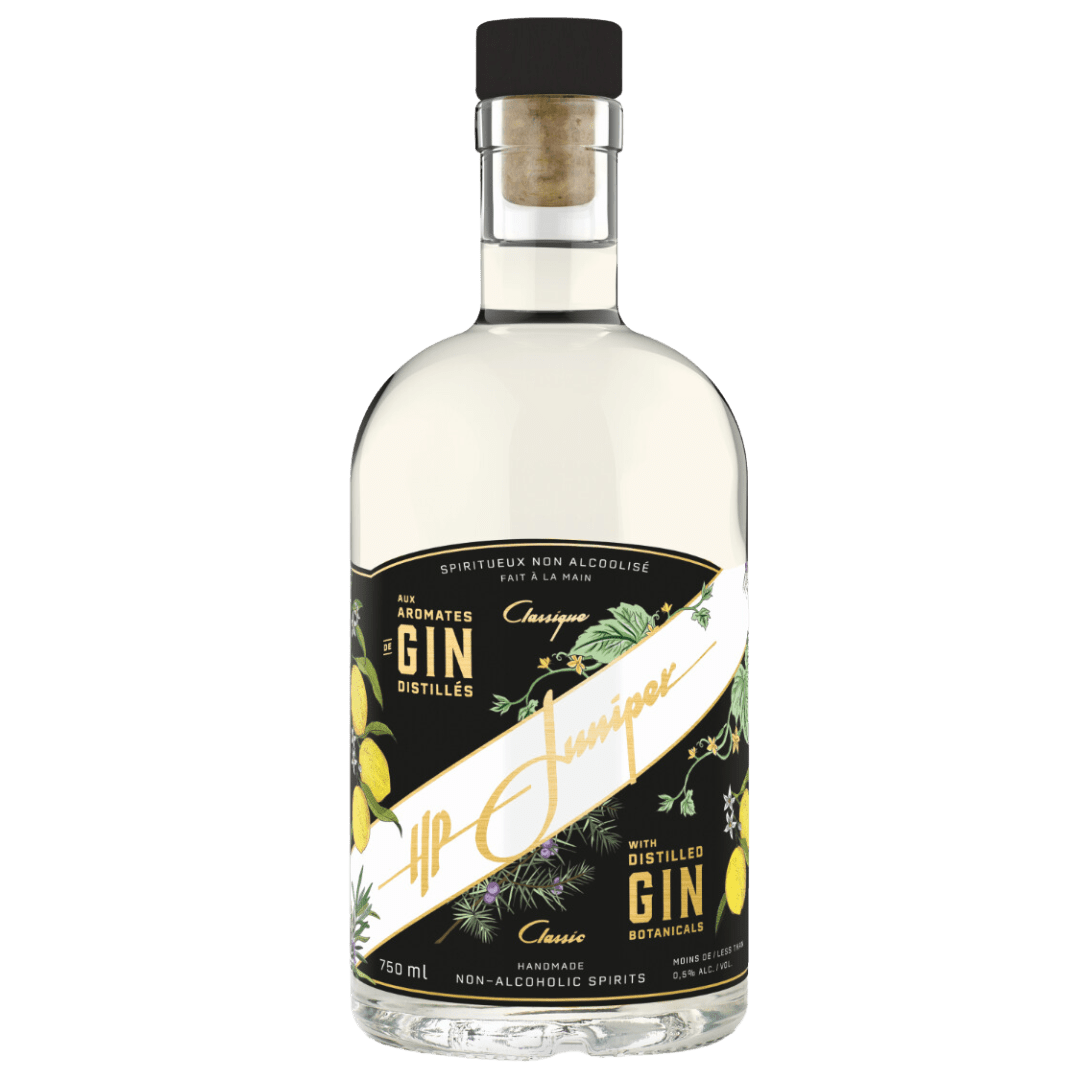 Gin sans alcool classique de HP Juniper chez Coq'Tail Mixologie