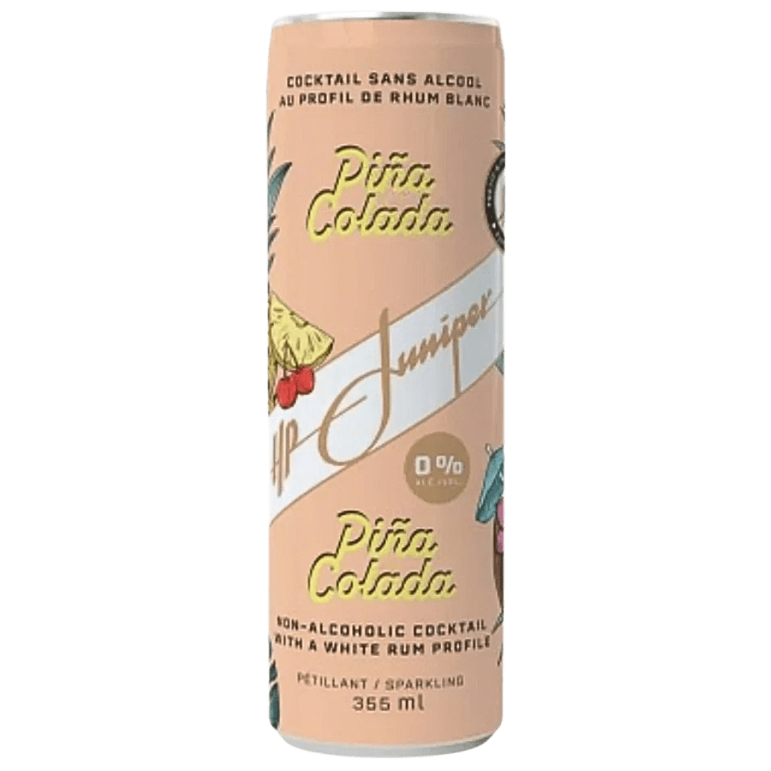 Canette de Pina colada sans Alcool de la marque HP Juniper vendu chez Coq'Tail Mixologie