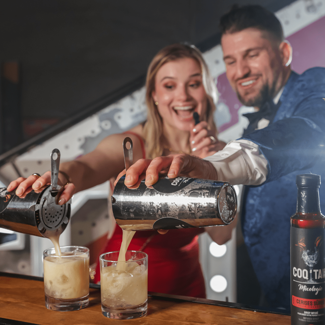 Service de Mixologie de Coqtail Mixologie avec Claudie Mercier et Elie Tochan